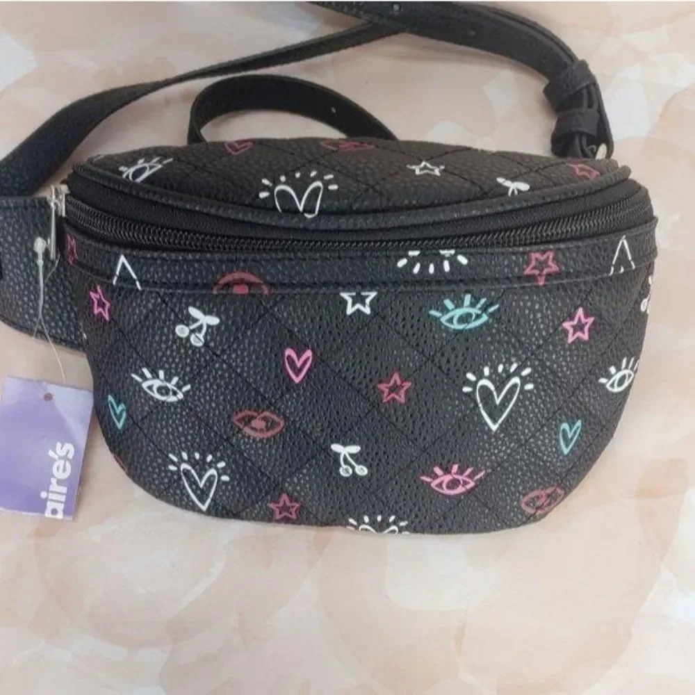 Claire’s Black Fanny‎ Pack Bag